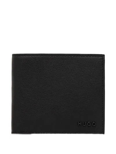 Hugo Boss Logo-lettering Wallet In Black