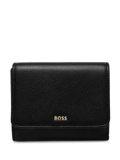 Hugo Boss Logo-lettering Wallet In Black
