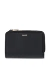 Hugo Boss Logo-lettering Zipped Wallet In Black