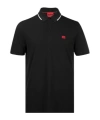 Hugo Boss Hugo Polo Shirt With Logo Patch In Black