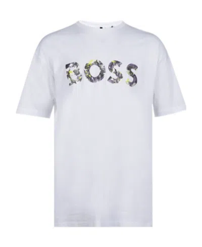 Hugo Boss Logo Logo Short-sleeved T-shirt In White