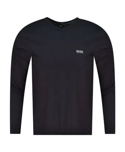 Hugo Boss Logo Long-sleeved T-shirt In Black