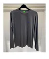 Hugo Boss Logo Long-sleeved T-shirt In Black
