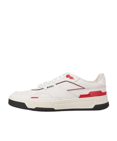 Hugo Boss Logo Low-top Leisure Sneakers In White