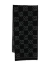 Hugo Boss Logo-motif Scarf In Black