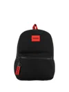 Hugo Boss Logo-patch Backpack In Blue