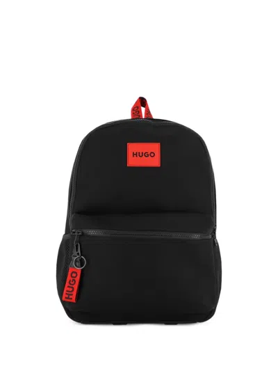 Hugo Boss Kids' Logo-patch Backpack In Blue