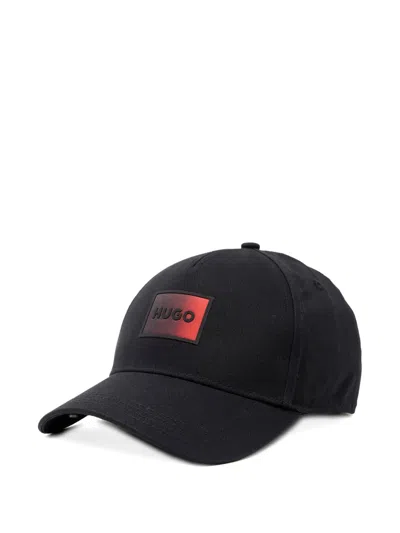 Hugo Boss Logo-patch Baseball Cap In Black