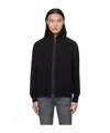 Hugo Boss Logo-patch Bomber Jacket In Black