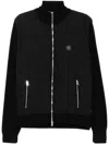 Hugo Boss Logo-patch Bomber Jacket In Black