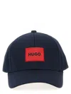 Hugo Boss Logo Patch Cap Hats Black