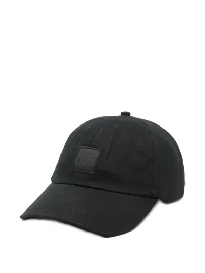 Hugo Boss Logo-patch Cap In Black