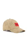 Hugo Boss Logo-patch Cap In Brown
