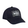 Hugo Boss Logo-patch Cotton-blend Baseball Cap In Blue