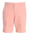 Hugo Boss Logo-patch Cotton-blend Shorts In Pink