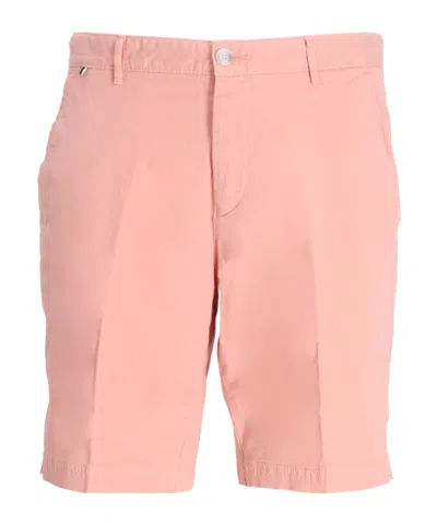 Hugo Boss Logo-patch Cotton-blend Shorts In Pink