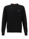 Hugo Boss Cotton-cashmere Regular-fit Sweater With Logo Patch