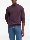 Hugo Boss Logo-patch Crew-neck Sweatshirt In Multi