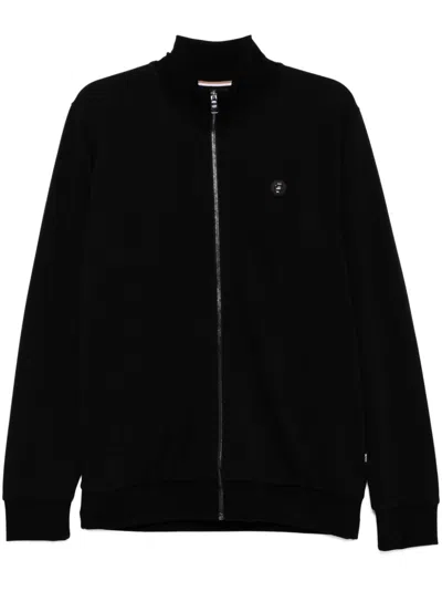 Hugo Boss Logo-patch Jacket In Black
