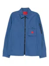 Hugo Boss Hugo Emmond Overshirt Medium Blue In Blue