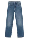 Hugo Boss Loose-fit Jeans In Blue Denim With Happy Hugo Logo In 蓝色