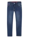 Hugo Boss Logo-patch Jeans In Blue