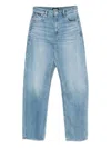 Hugo Boss Logo-patch Jeans In Blue