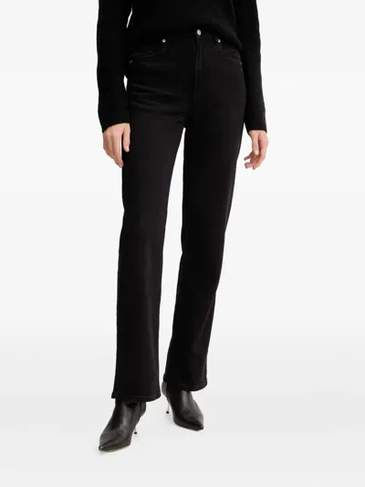 Hugo Boss Logo-patch Jeans In Black