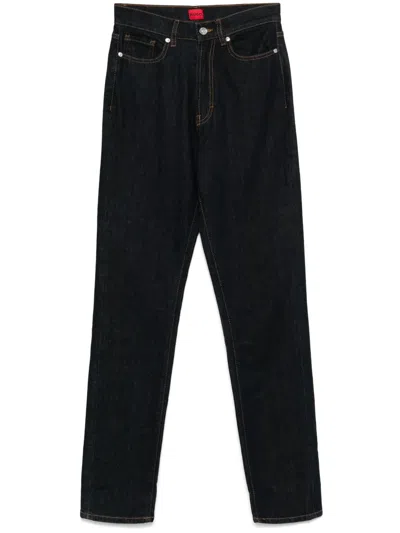 HUGO BOSS LOGO-PATCH JEANS