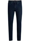 Hugo Boss Mens Regular Fit Chinos In Stretch-cotton Satin In Blue