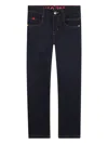 Hugo Boss Logo-patch Jeans In Blue
