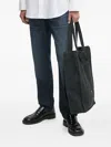 Hugo Boss Logo-patch Jeans In Blue