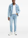 Hugo Boss Logo-patch Jeans In Blue