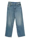Hugo Boss Logo-patch Jeans In Blue