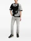 Hugo Boss Logo-patch Jeans In Gray