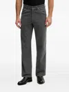 Hugo Boss Logo-patch Jeans In Gray