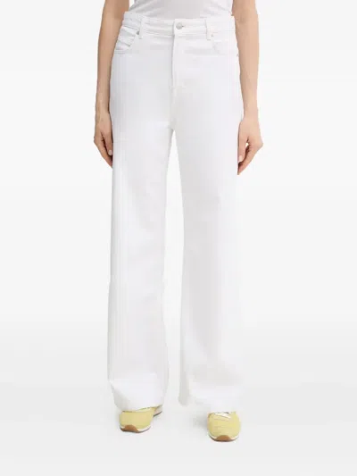 Hugo Boss Logo-patch Jeans In White