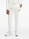 Hugo Boss Cotton Jogger Pants Back Pocket In White
