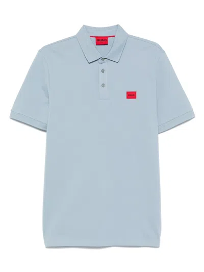 Hugo Boss Logo-patch Polo Shirt In Multicolor