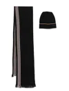 Hugo Boss Enzo Mens Scarf And Beanie Set In Black