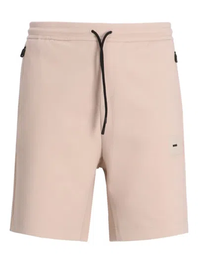 Hugo Boss Shorts Mit Logo-patch In Orange