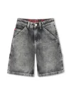 Hugo Boss Logo-patch Shorts In Black
