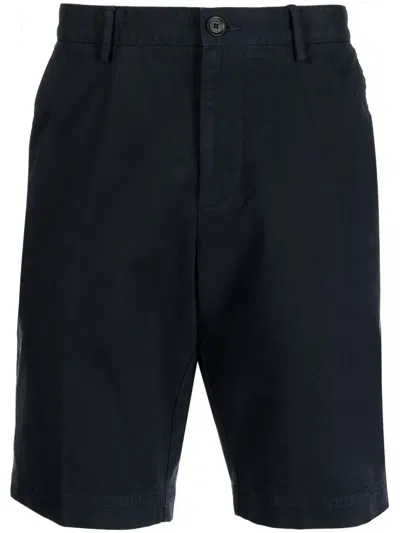 Hugo Boss Boss Cotton Bermuda Shorts In Dark Blue