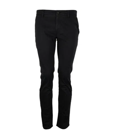 Hugo Boss Logo-patch Slim-fit Jeans In Black