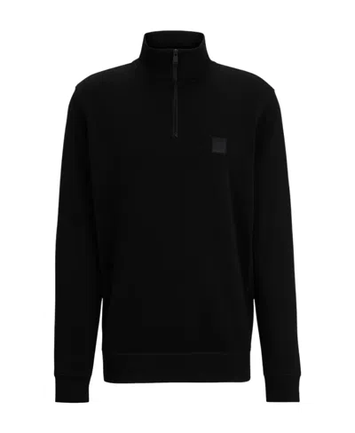 Hugo Boss Logo Patch Sweater In Black