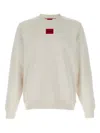 Hugo Boss Logo-patch Sweatshirt In White