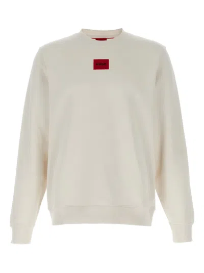 Hugo Boss Logo-patch Sweatshirt In White