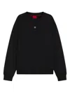 Hugo Boss Logo-patch Sweatshirt In Black