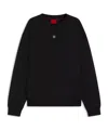 Hugo Boss Logo-patch Sweatshirt In Black