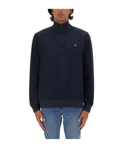 HUGO BOSS LOGO-PATCH SWEATSHIRT